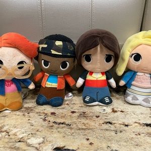 4 Stranger Things Characters Funko Plushie